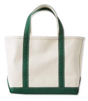 LL Bean valties ir tote krepšys, atviras viršus, vidutinio dydžio, drobė, tamsiai žalias, 0M19652001 beige