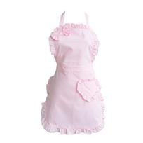 Virėjo prijuostės Ruffles prijuostė Padavėjos prijuostė Tarnaitės Cosplay prijuostė Virtuvės prijuostė Princesės prijuostė su kišenėmis kasdienai 1 rožinė