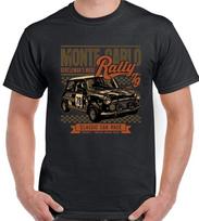 Mini marškinėliai Lenktynės Monte Karlo ralis Vyriški Juokingi Automobilis Cooper 4XL