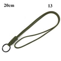 New 48cm/20cm Paracord Keychain Lanyard Multi-function 20 Styles Mobile Phone Lanyard Neck Hanging Rope Outdoor Tool 20cm