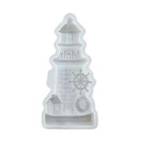 3D Lighthouse Silicone Molds For Making Candle Gypsum Sculpture Concrete Craft Holiday Present Epoxy Resin Project