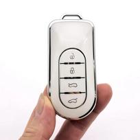3 Buttons New Tpu Car Remote Key Case Cover Shell For For Mercedes-Benz Smart Elf 5   Protector Keyless Accessories