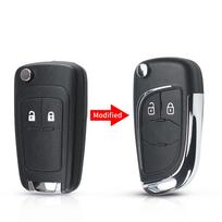 Modified Car Key Shell 2/3/4/5 Button Flip For Chevrolet Lova Aveo Cruze For Opel Vauxhall Insignia Astra Mokka For Buick (as the picture,For Opel)