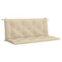 Garden Bench Cushion Beige 120x(50+50)x7 cm Oxford Fabric
