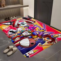 Cartoon The A-Amazing Digital C-Circus Room Mats Anti-slip Absorb Water Long Strip Cushion Bedroon Mat Welcome Doormat 40cm x 60cm