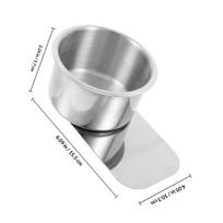 Stainless Steel Cup Holder Poker Table Insert Replacement Metal Gaming Table Drink Holder Stable Easy Install Cup Stand