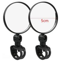 Dviračio Motociklo Galinio Vaizdo Veidrodėlis Universali 360° Rotacija Reguliuojamas Apvalus Elipsės Formos Galinio Vaizdo Veidrodėliai Road Bike Aksesuarams black
