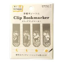 DESIGNPHIL MIDORI Bookmark Clip Bookmark Cat and Moon Pattern A 43404006