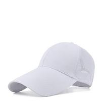 55-60cm 60-65cm High Quality Cotton Mesh Trucker Cap 11cm Long Brim Sun Caps Big Head Oversize Baseball Hats 55-59cm balta