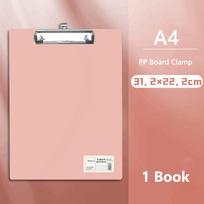 With Hanging Hole Writing Clipboard A4/A5 Writing Board Clip Writing Pad Board  Paper Organizer A5-Morandi Pink(Vertical）