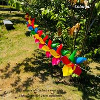 10 vnt./rinkinys su virvelėmis Spalvingi 5 lapų vėtrungės Kieme ir sode Colorful 10pcs brown