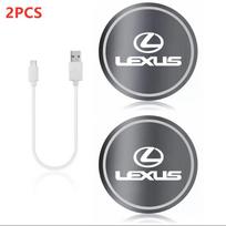 NCXLT1 Car LED Luminous Water Cup Pads Auto Coaster Mats For Lexus RX ES GX LS LX IS GS RC UX IS250 IS300 ES300 ES250 Auto Accessories