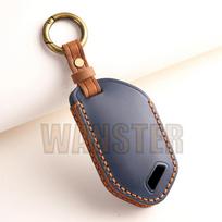 cnxmpr1 3/4/5/6/7/8/9 Bottons Leather Car Key Fob Case Cover for 2024 Kia Picanto Sorento MQ4 Carnival KA4 Morning K5 Carens Accessories (blue,9 bottons) mėlyna
