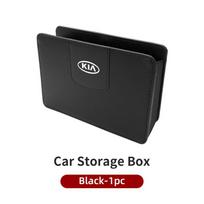 coxljp1 Car Door Side Leather Phone Water Cup Tissue Storage Box For KIA Stinger Optima Cerato Soul Venga Forte Spectra Sedona