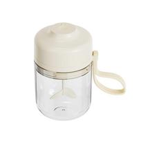 Rechargeable 400ml Automatic Mixing Cup Portable Handle Rotation Feature Smart Stirring Mug Plastic Electric Stirring Coffee Cup smėlis