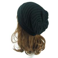 Hip Hop Striped Slouchy Baggy Beanie Hat Ski Cap Knitted Hat