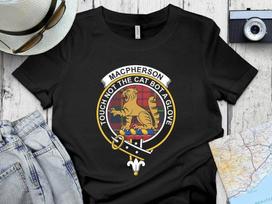 Clan MacPherson Crest Tartan T-Shirt & Sweatshirt – Scottish Apparel S