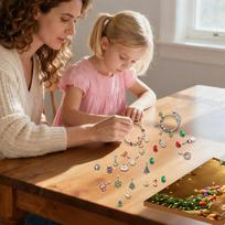 Jewelry Calendar Advent 24-Days Jewelry Making Christmas Countdown Calendar Charm For Kids Teens Girls Adults Vacation Holiday M