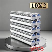 10x2mm Super Galingas Apvalus Neodimio Magnetas Su dvipuse lipnia Juosta Magnetas N35 Stiprus Nuolatinis Magnetinis imanes