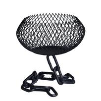 Vintage Iron Lantern Candle Holder Metal Hollowed Out Cage Candelabra High Footed High Temperature Resistant Candles Stand