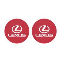 crdhnz1 2Pcs Leather Car Coasters Cup Holder Mat For Lexus RX330 IS250 Ct200h ES300h RX350 Car Interior Accessories Decorative Coasters
