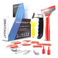16 dalių silikoninis valiklis akrilo ir silikono jungčių sandarikliui pašalinti ir atnaujinti Grandiklių rinkinys Silicone Caulking Removal Set