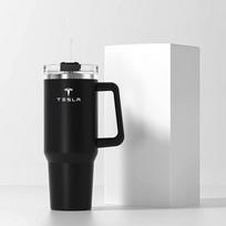 MHQSR1 Car Insulated Cup 1200ml Water Cup Coffee Tea Thermos Double drinking Ice King Cup For Tesla SpaceX Model 3 Y S X Y-Eur Highland juoda