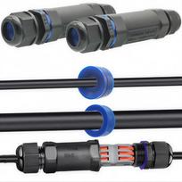 IP68 Cable CTRICALVER Extension Electrical Cable Connector Cable Diameter 6 2 Waterproof Electrical Inline Cable with Terminal Block Connector,