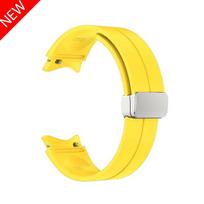 Original Silicone Band for Samsung Galaxy Watch 6 5 4 Classic Strap 47mm 43mm 44mm 40mm Magnetic Buckle Galaxy Watch 5 Pro 45mm Galaxy 5 Pro 45mm