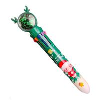 1pc Home Decor Merry Christmas Xmas Boy Elk Stationery Santa Claus Ten Color Pen Christmas Ballpoint Pen