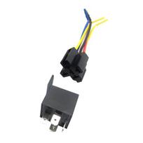 DC 12V automobilių SPDT automobilių relė 5 kontaktų 5 laidai su diržų lizdu 30/40 amperų 1PC 12V DC