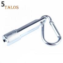 Outdoor Mini LED Flashlight Carabiner Clip Keychain Portable Sports Torch Lamp Fairy Lights M sidabras