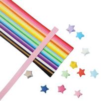 540 vnt. / rinkinys Origami Star Popierius Vienspalvis „Pasidaryk pats“ popierinis amatų mokyklos mokymas Rankų darbo spalvinga „Lucky Star“ popieriaus juostelių dekoravimo rinkinys Gimtadienio dovana C