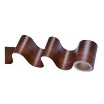 1 ritinys 5CM/10CMx10M medžio rašto krašto lipdukas vandeniui atsparus PVC lipnus nulupti ir klijuoti veidrodžio rėmas 5cm