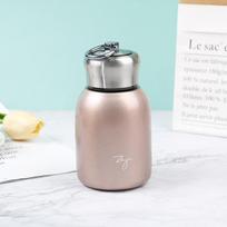 300 ml mini kavos vakuuminės kolbos Puikūs termoso nešiojamieji kelioniniai vandens butelių puodeliai 300ml rožinė raudona spalva