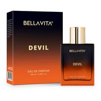 Devil Eau De Parfum Kvepalai su Gurmaniškomis, Kedro, Vanilės ir Muskuso natomis| Premium, EDP Ilgai išliekantis Medienos, Aštrus Aromatas Vyrams ir Moterims, 100 ML 100 ml