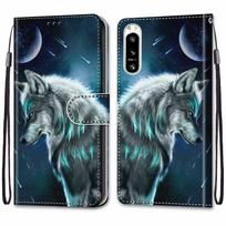 Prabangus dažytos odos dėklas-piniginė knygos stiliaus apsauginis viršelis Sony Xperia 5 IV/Sony Xperia 10 IV/Sony Xperia 10 III/Sony Xperia 1 IV/Xperia 1 III Sony Xperia 10 V
