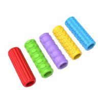 Tekstūruotas silikoninis rašiklio laikiklis sensoriniai fidget žaislai vaikams, studentams, suaugusiems 5pcs