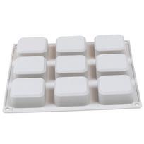 9 Cavity Square Silikoninės muilo formelės Soap Craft Pasidaryk pats muilas šokolado formelės