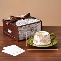Exquisite and Beautiful Coffee Cups with High-end and Luxurious High Value Niche Coffee Cups and Saucers Set European Afternoon Tea Cups 260ml