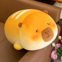 Capybara throw pillow Kapibara plush toy fart peach doll office nap pillow children's birthday gift 40cm
