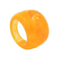 Watercolor Resin Jewelry Ring Chip Resistant Construction Smooth Surfaces Perfect Statement Rings for Present Seekers white