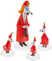 UDF Ultra Detail Figure 413 Moomin Series 4 Fillyjonk and 3 Children Approximately 107mm Complete Figure No. Set, Tall, Pre-painted,