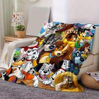 1 vnt., Disney šunų pledas Minkštas ir jaukus namų dekoras sofai, lovai, automobiliui, kelionėms, stovyklavimui, biuro poguliui. Puiki dovana šunų mylėtojams 80x120cm