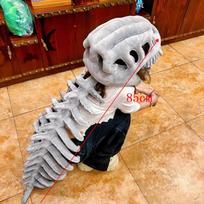 Dinozauro skeletas rekvizitai Vaikai Suaugęs Kawaii Mielas Dėvima Kaukė Helovino vakarėlis Karnavalas Vaidmenų žaidimo kostiumas Juokingas galvos apdangalas 85CM