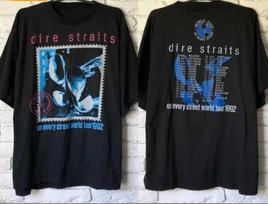 Dire Straits Band On Every Street World Tour 1992 T-Shirt S-5XL 3XL