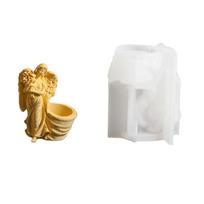 Easy Demold Silicone Mould for Handmade Succulent Planter Angel Figure Flower Pots Making Mold Jewelry Making Tool