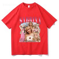 Sabrina Carpenter Short n' Sweet Album T Shirt Unisex/Women Clothing Harajuku Vintage Unisex Cotton Graphic T Shirts Kawaii Clothes S