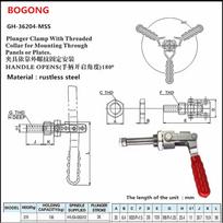 BO BONG GH- 36204-MSS Hand Tool Toggle Clamp Push/Pull Toggle Clamp Quick Release Clamp 136kg Holding Capacity 36204MSS MC02-2S