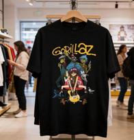 Gorillaz1 Grupės Alternatyvus Unisex Marškinėliai Pilno Dydžio S5XL Unisex Marškinėliai L